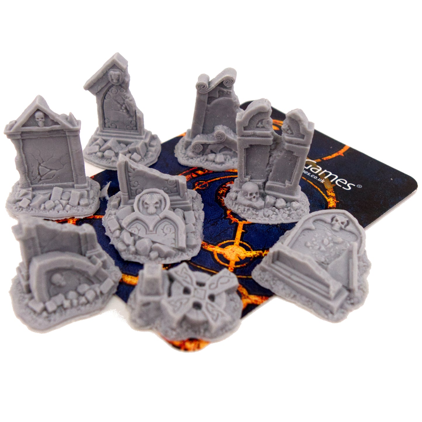 Graveyard Scatter - Broken Gravestones x8