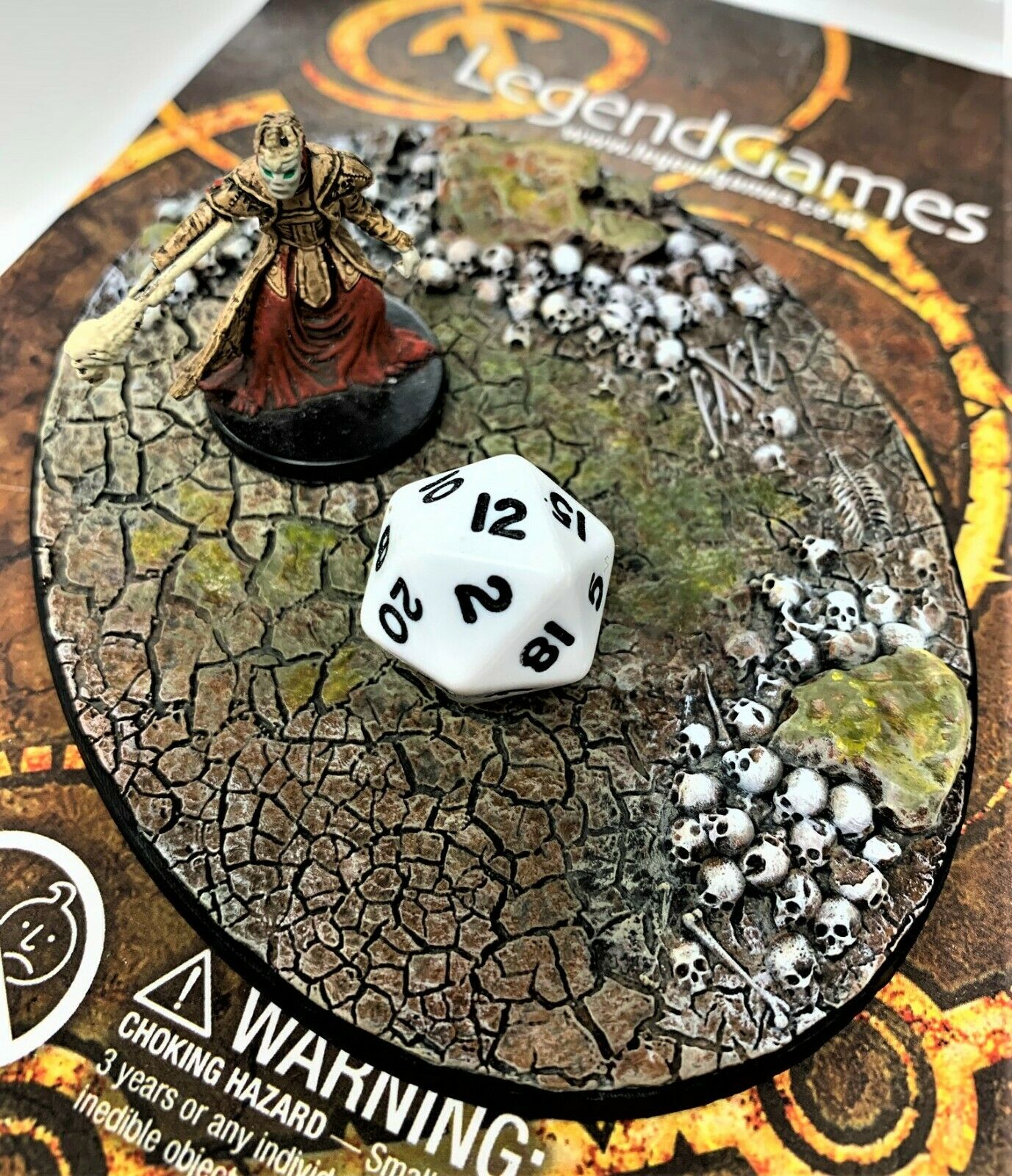 Bases - Skull Cracked Earth - 120x92mm