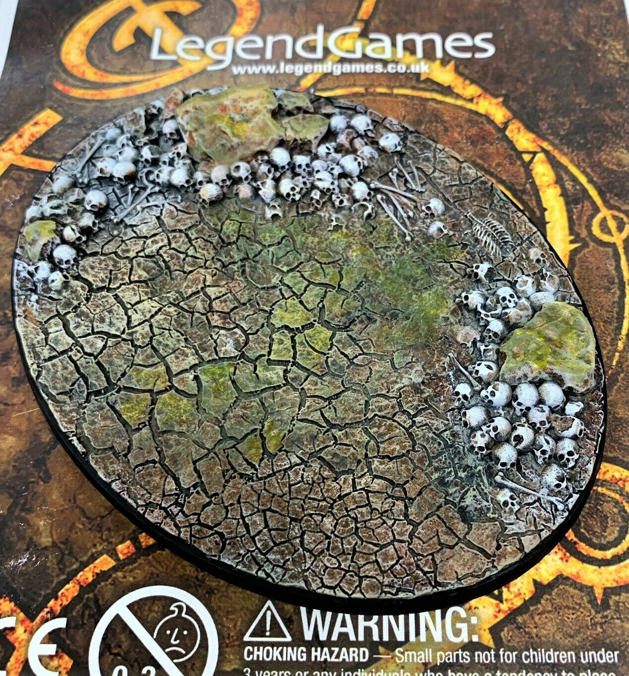 Bases - Skull Cracked Earth - 120x92mm