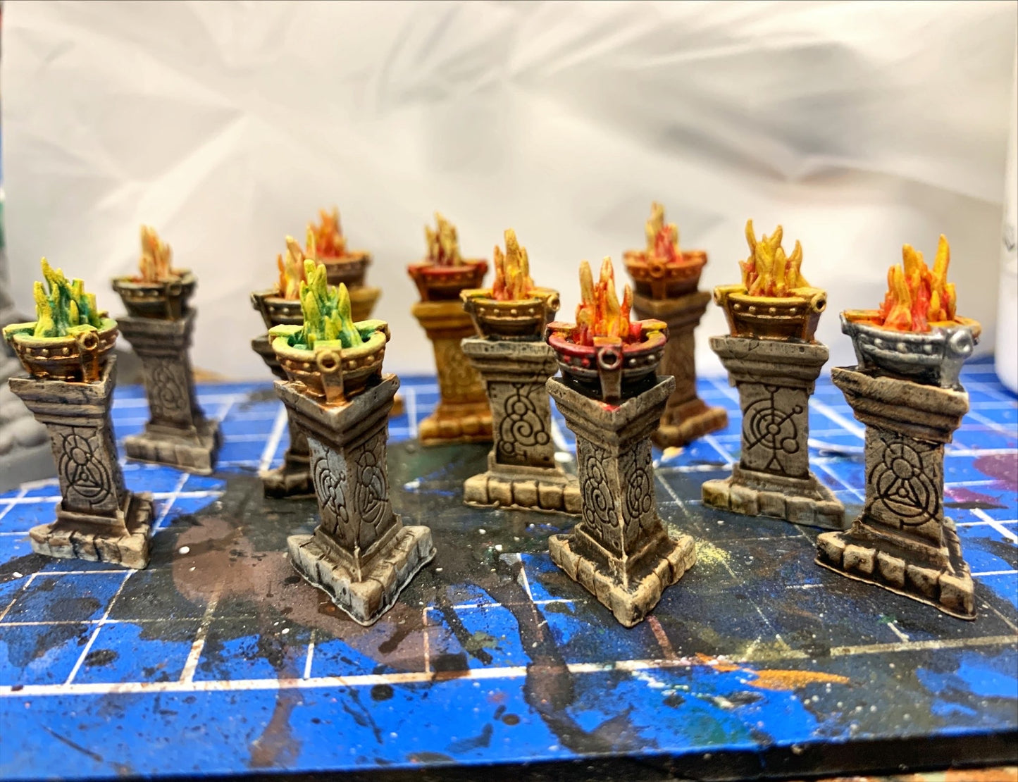 Scenery - Necromancer  - Brazier Set x15