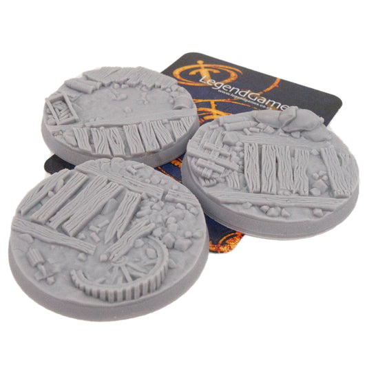 Bases - Trench Crusade - 50mm Round x3 Set A