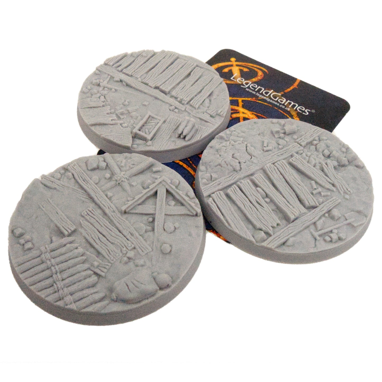 Bases - Trench Crusade - 60mm Round x3 Set A