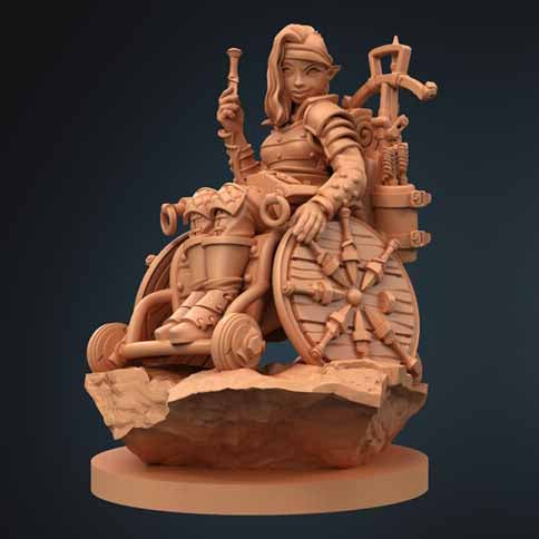 Dungeons and Diversity - Half Elf Rogue, Clamshell
