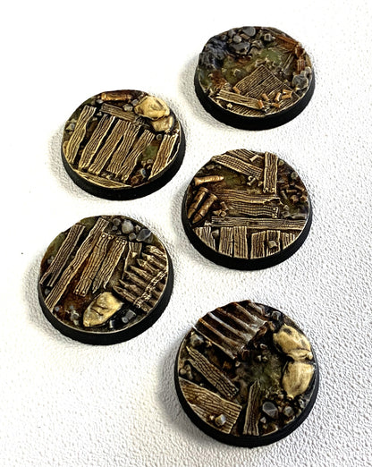 Bases - Trench Crusade - 40mm Round x5 set B