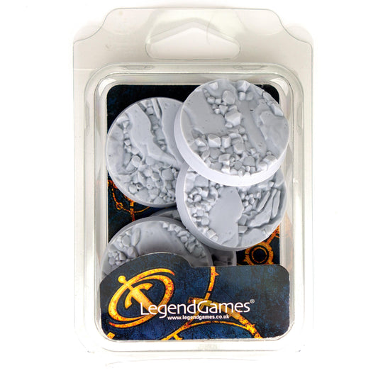 Bases - Natural Rock  - 40mm x5, Clamshell