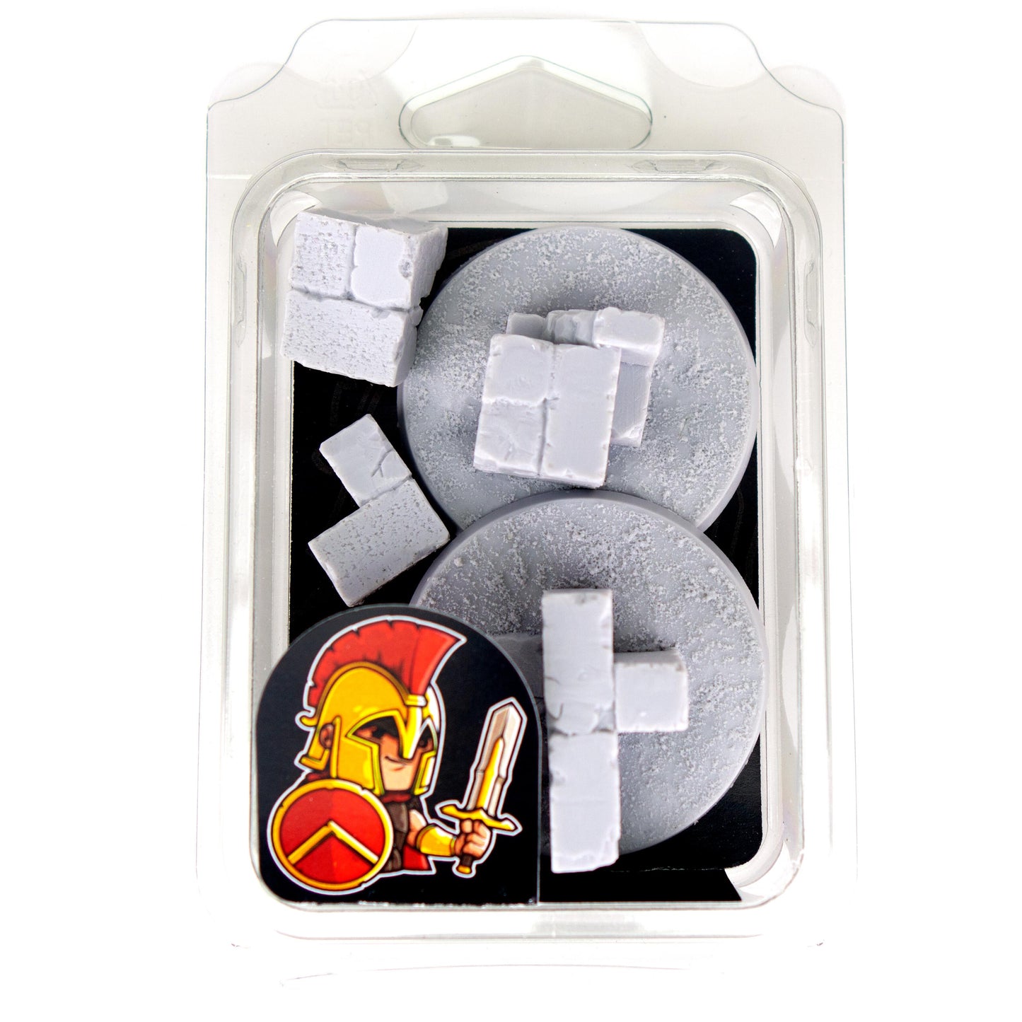 Flying Bases - 50mm x2 (Stone Ruins b), Clamshell
